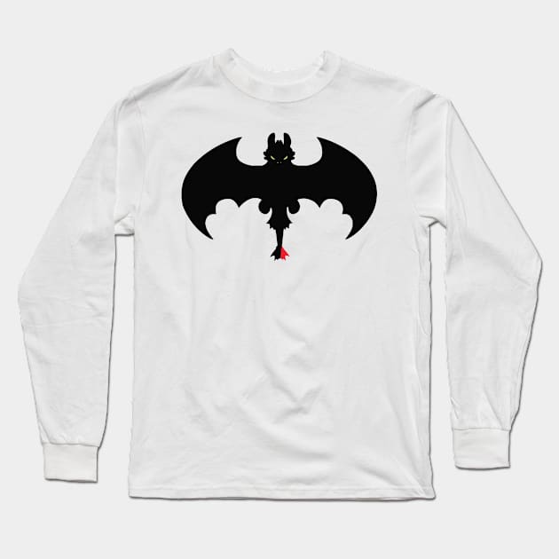 Toothless - How to train your dragon Long Sleeve T-Shirt by khoipham